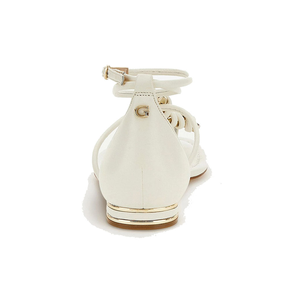 Sandali Infradito Donna GUESS Linea Cadha in Pelle Colore Bianco
