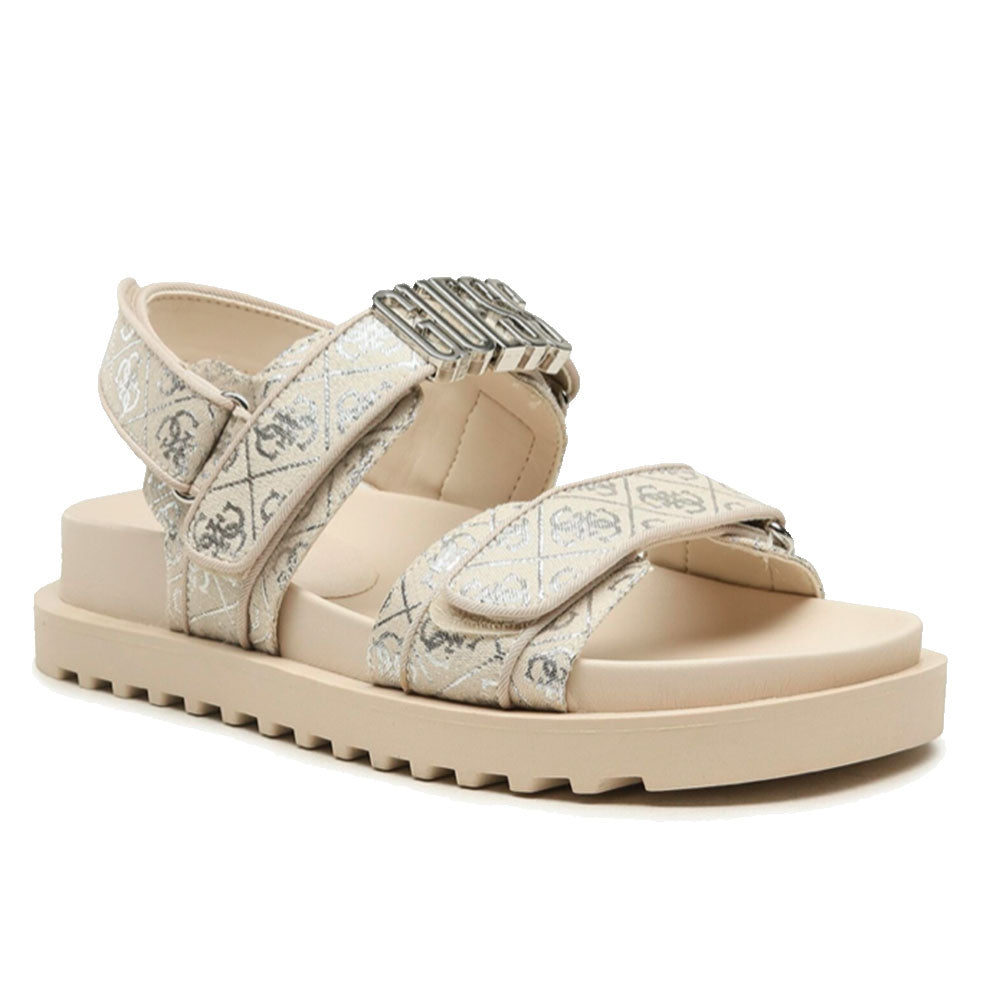 Sandali Donna GUESS Linea Fabelis Colore Beige - Silver