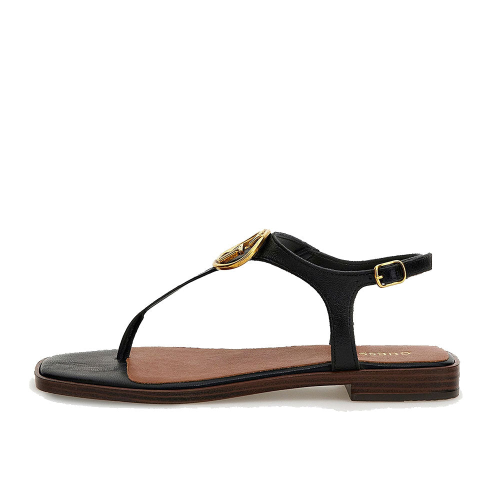 Sandali Infradito Donna GUESS Linea Miry in Pelle Colore Nero