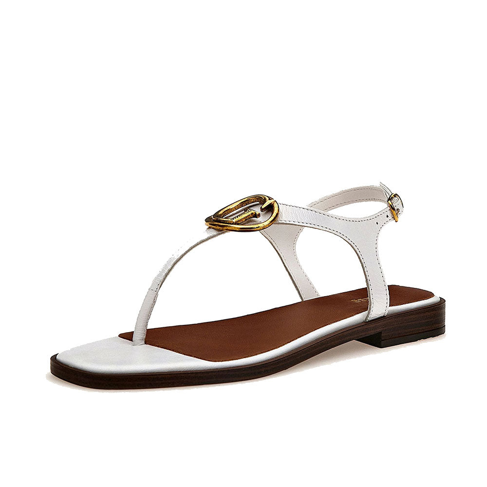 Sandali Infradito Donna GUESS Linea Miry in Pelle Colore Bianco