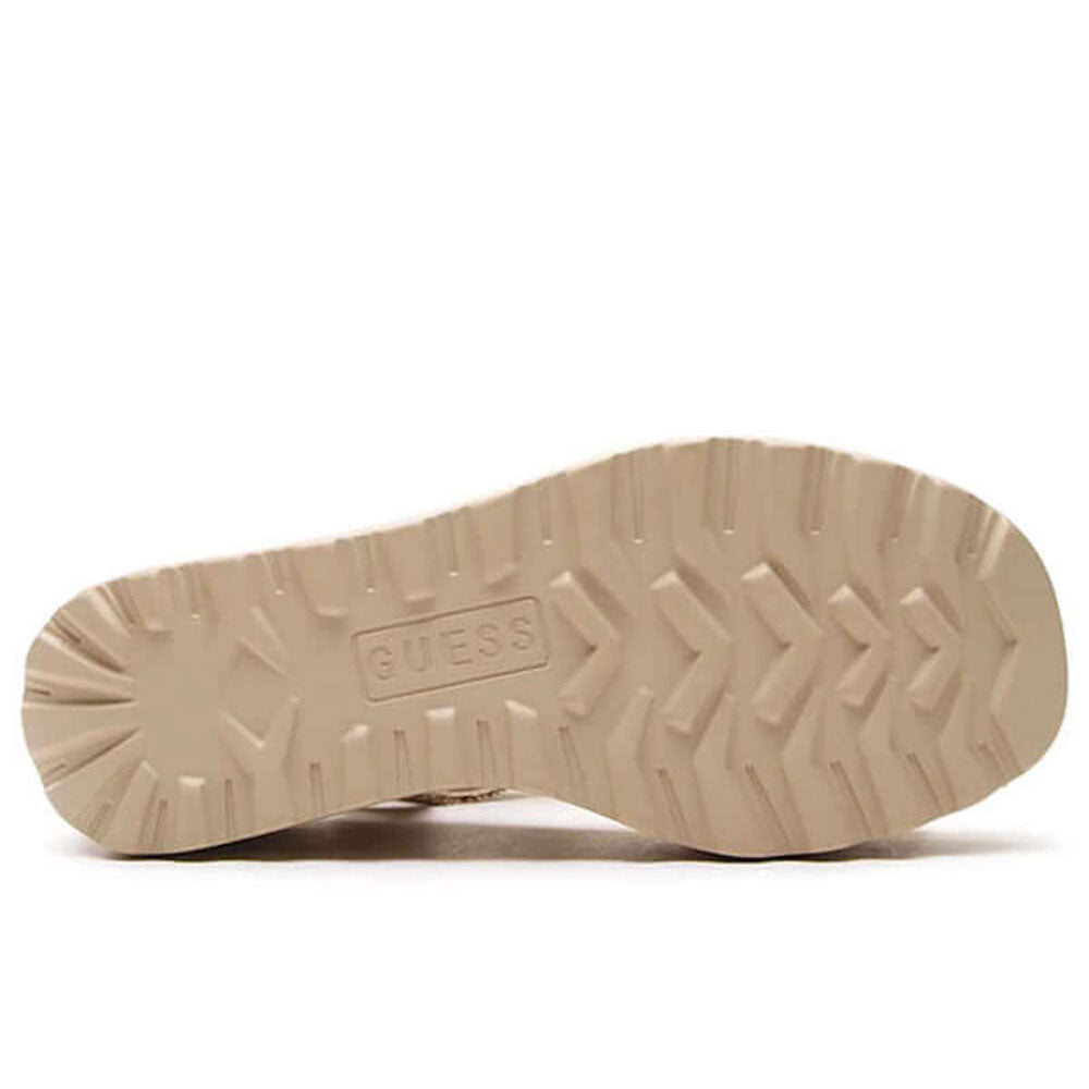 Sandali Donna con Zeppa GUESS linea Ocilia Colore Beige - Brown