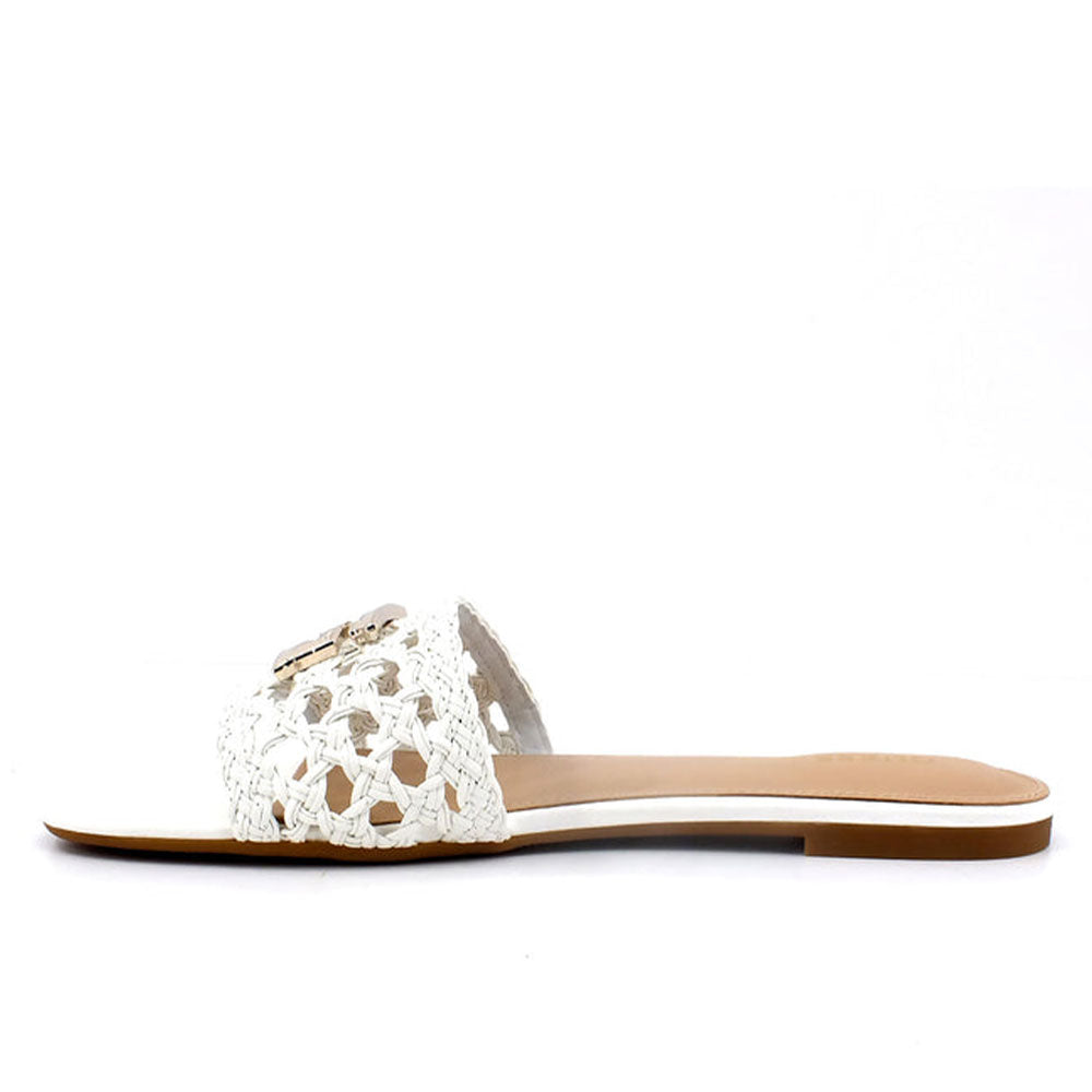 Scarpe Donna GUESS Ciabatte Linea Tassi Colore White