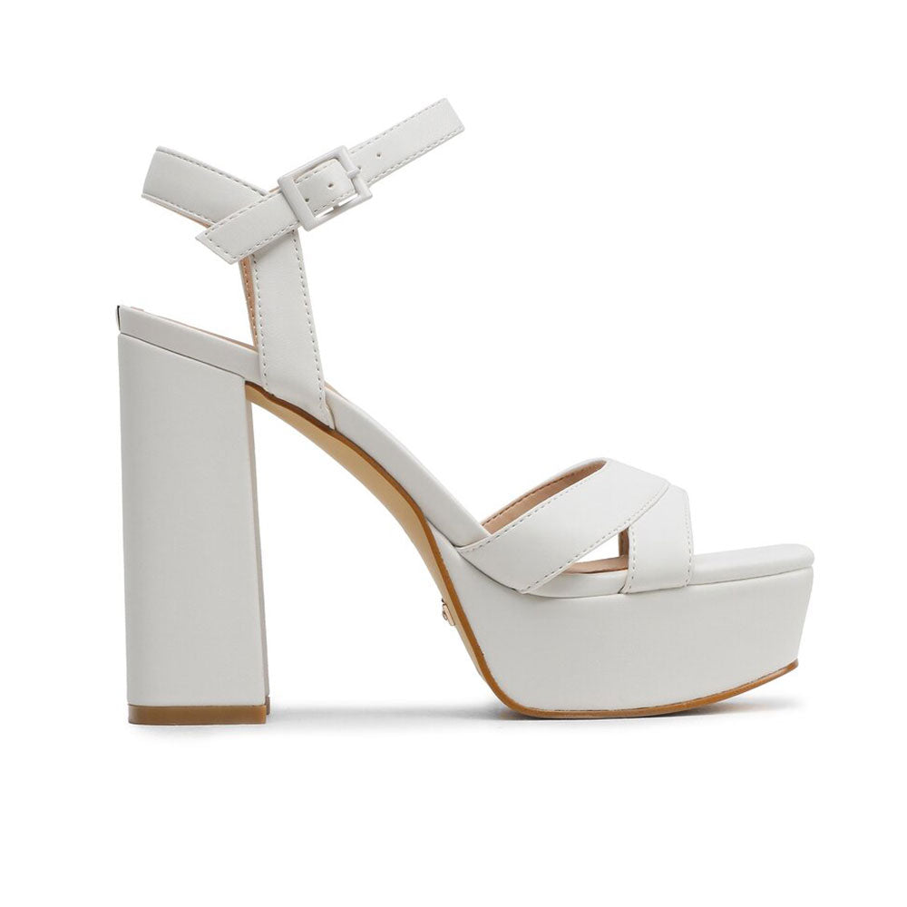 Sandali Donna con Tacco GUESS linea Zeline Colore White