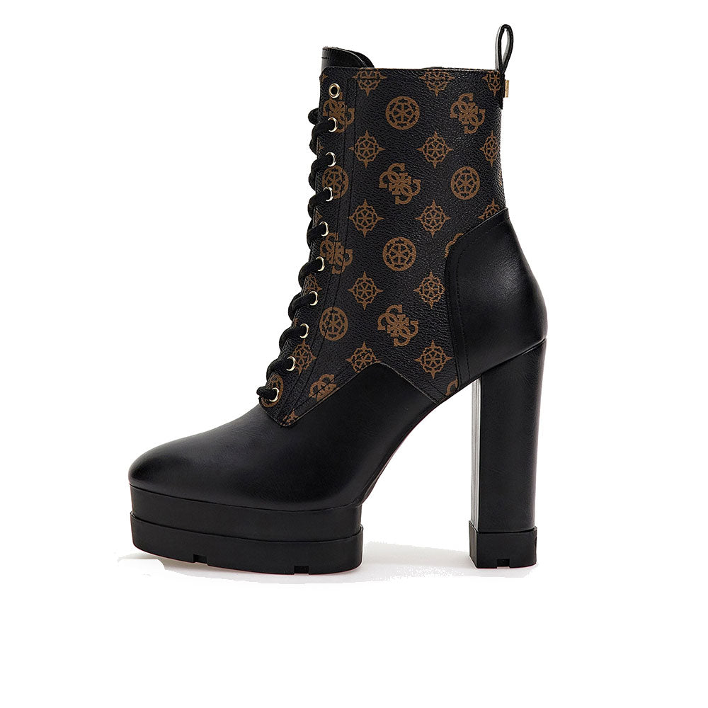 GUESS Damen-Stiefeletten mit Absatz Bills Line Farbe Braun – Ocker