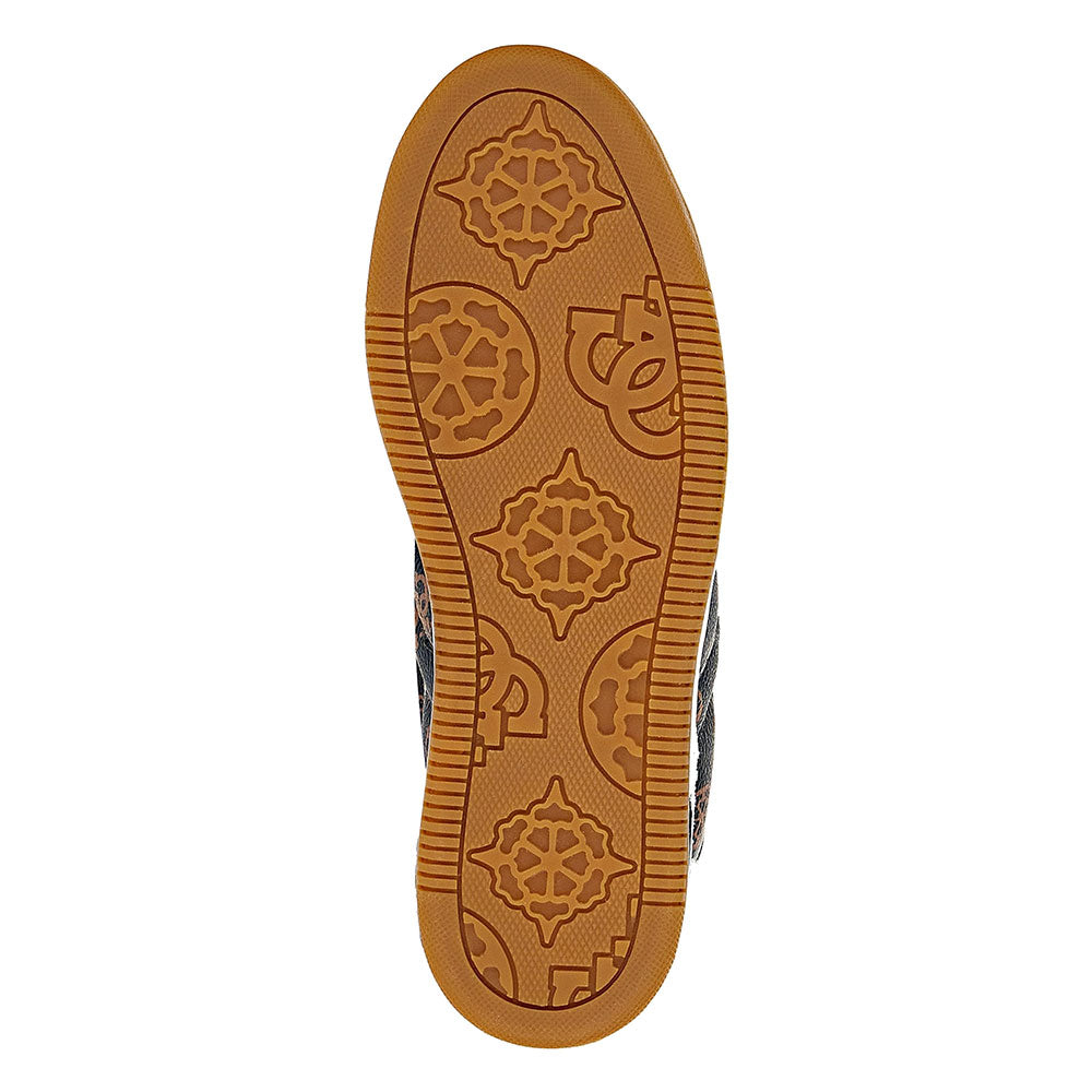 Sneakers Donna Alte con Zeppa Interna GUESS Colore White - Brown Linea Lisa