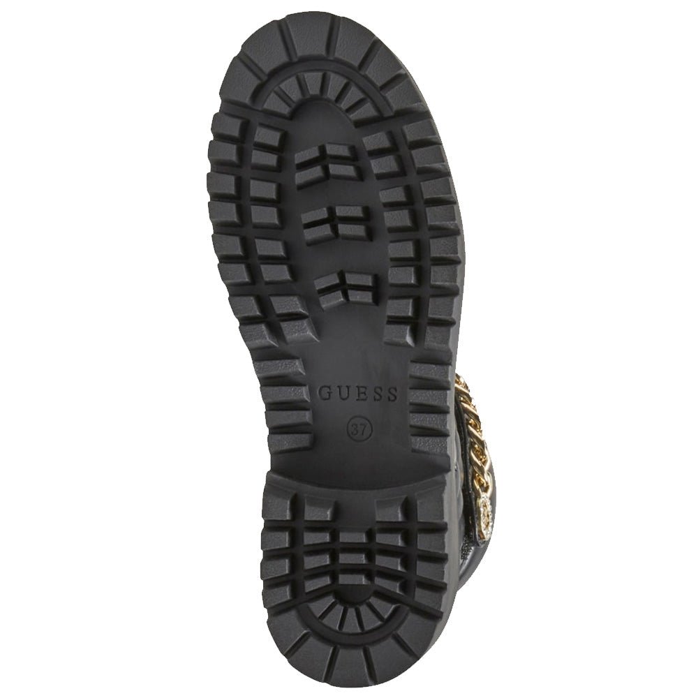 Stivaletti a Anfibio Donna GUESS linea Odyssa con Catena Colore Nero