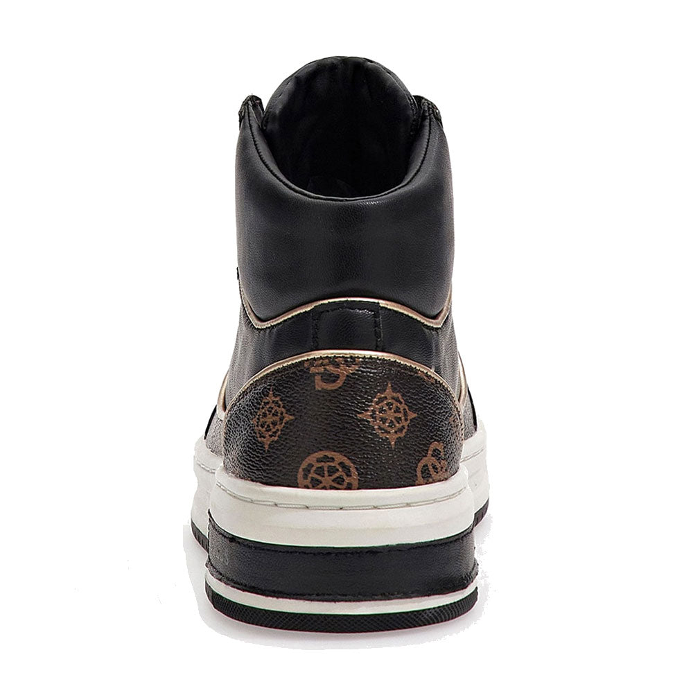 Sneakers Alte Donna GUESS Colore Black - Brass Linea Tullia