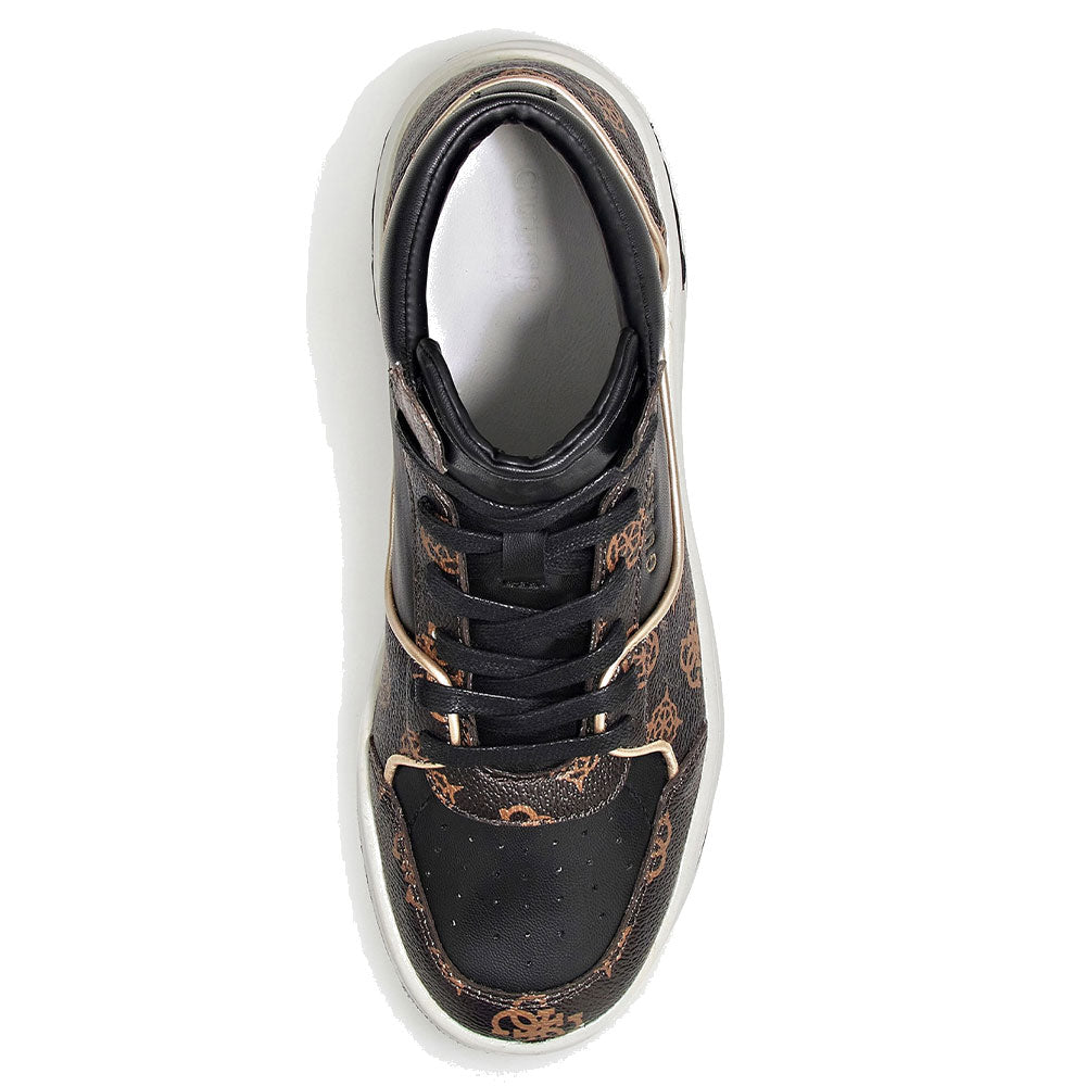 Sneakers Alte Donna GUESS Colore Black - Brass Linea Tullia