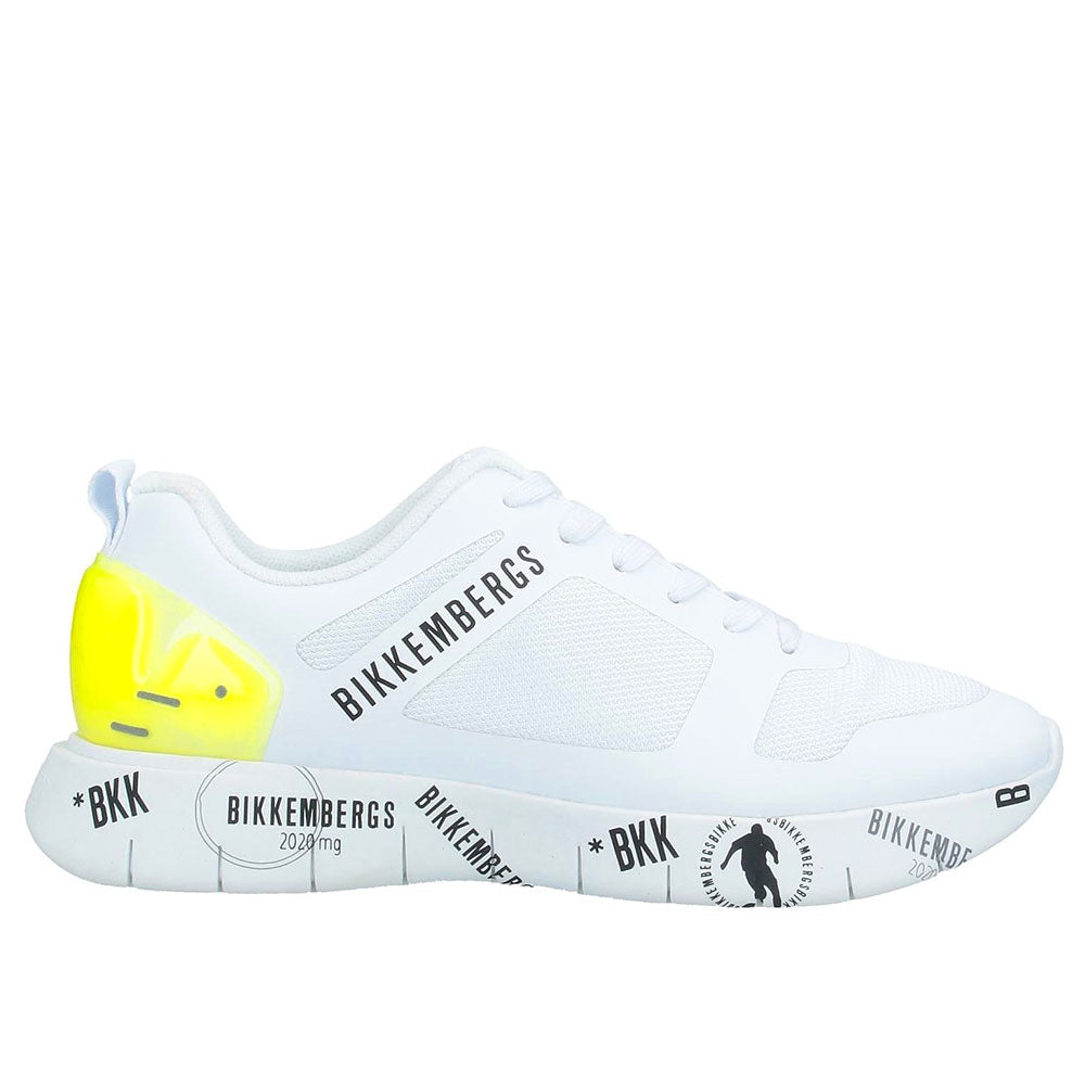 Scarpe Uomo BIKKEMBERGS Sneakers Linea Flavio Colore Bianco a sconto Cuoieriashop