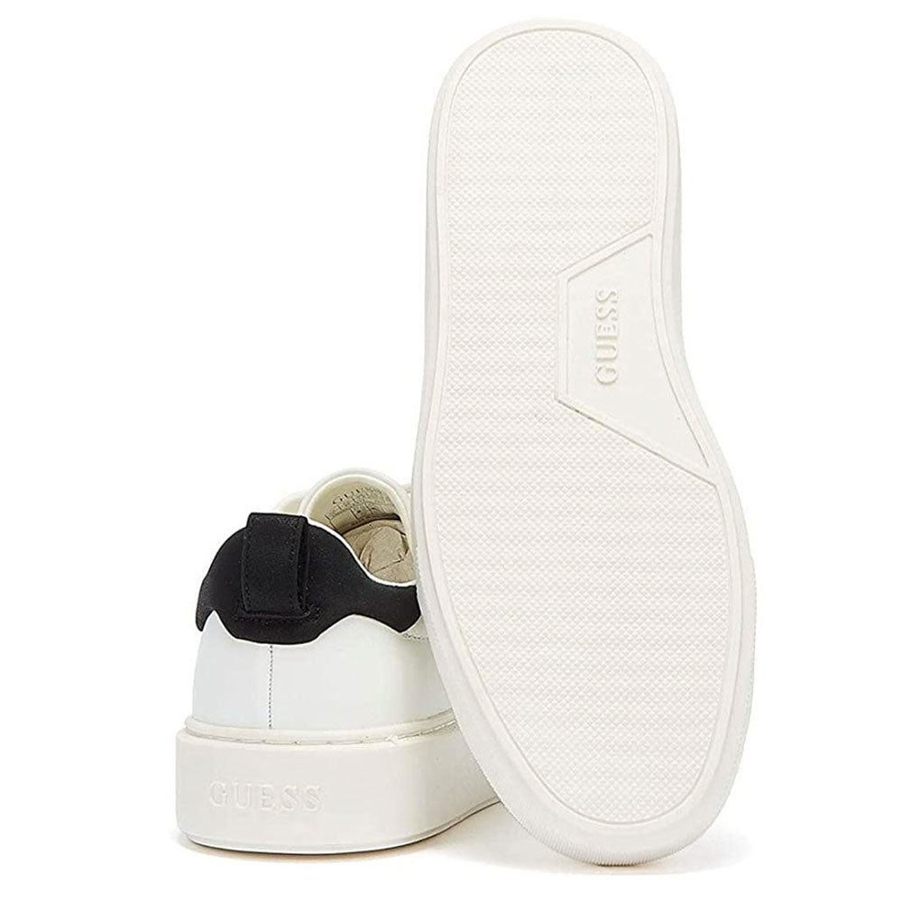 Scarpe Uomo GUESS Sneakers in Pelle Colore Bianco e Nero Linea Vice