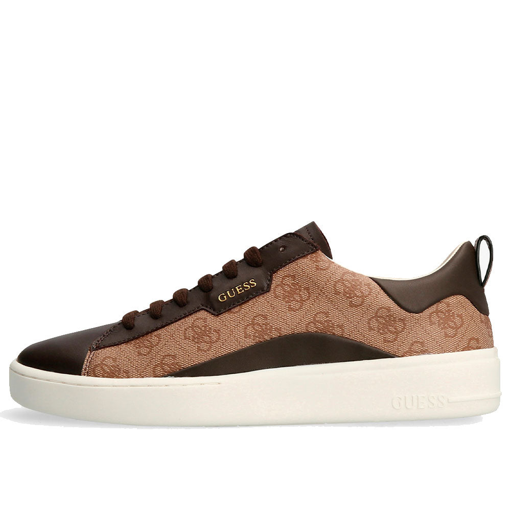 Scarpe Uomo GUESS Sneakers Linea Verona Colore Beige - Brown