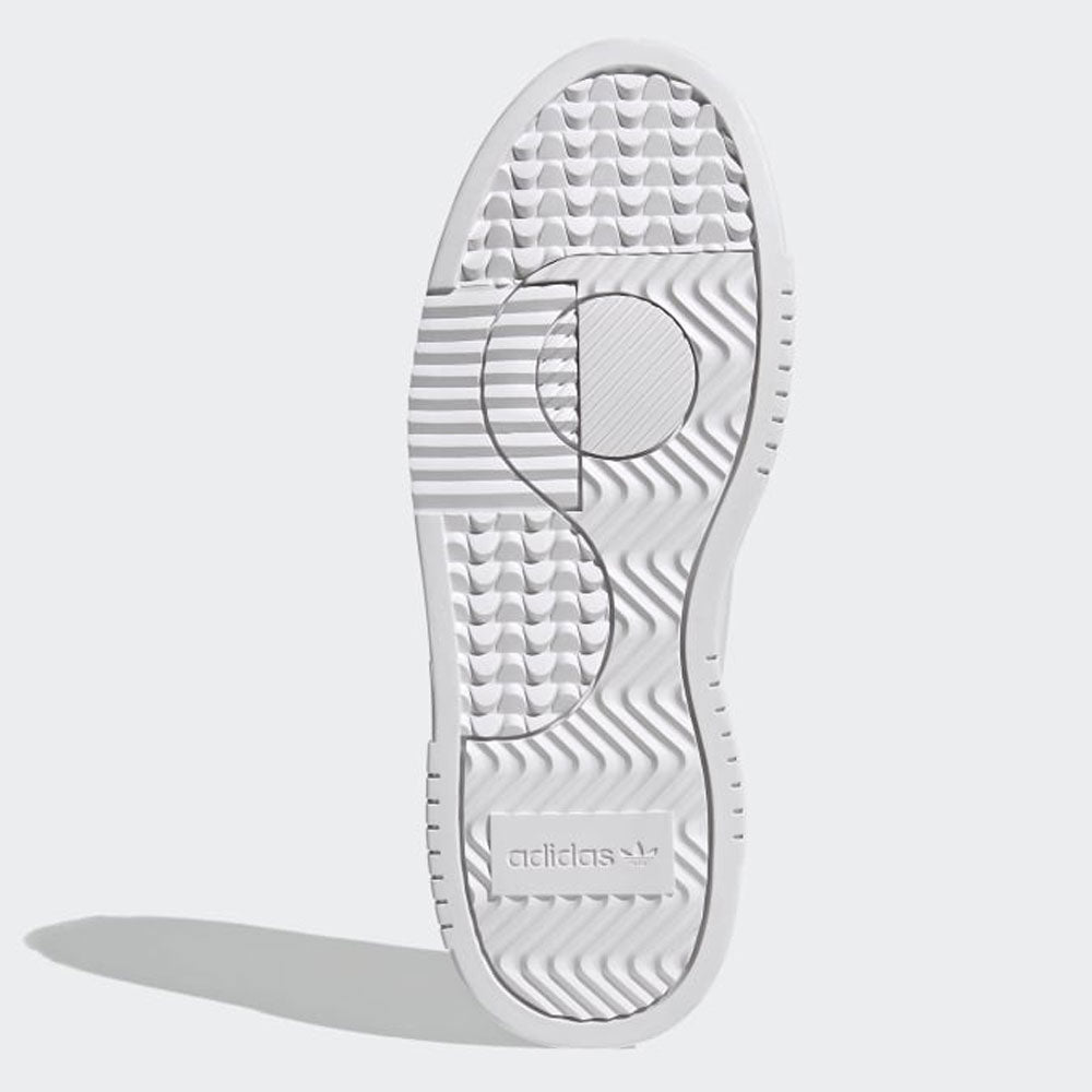 Scarpe Donna ADIDAS Sneakers linea Supercourt in Pelle Bianco Lilla e Arancione
