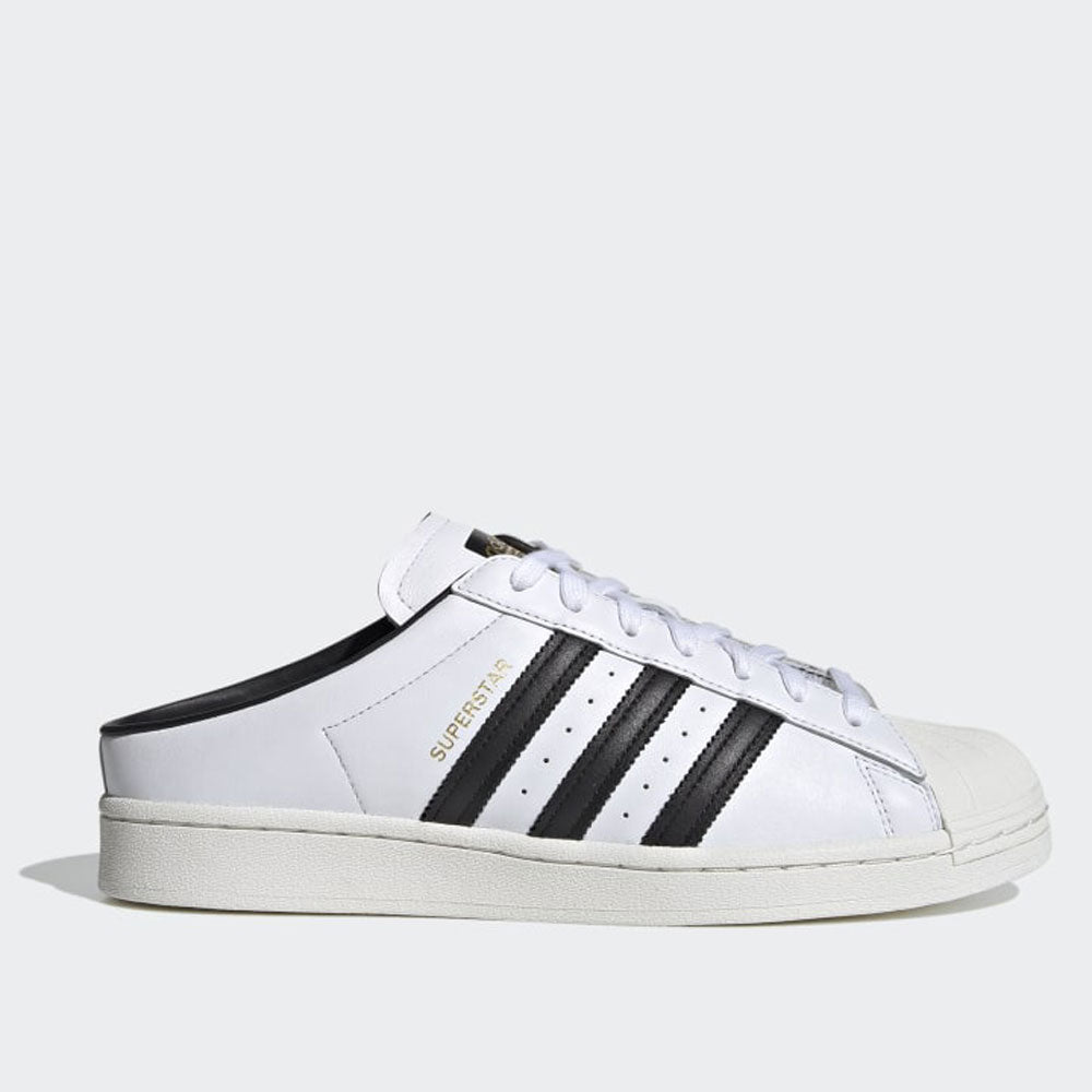 Scarpe Donna ADIDAS Sneakers Slip On linea Superstar Mule colore Bianco e Nero a sconto