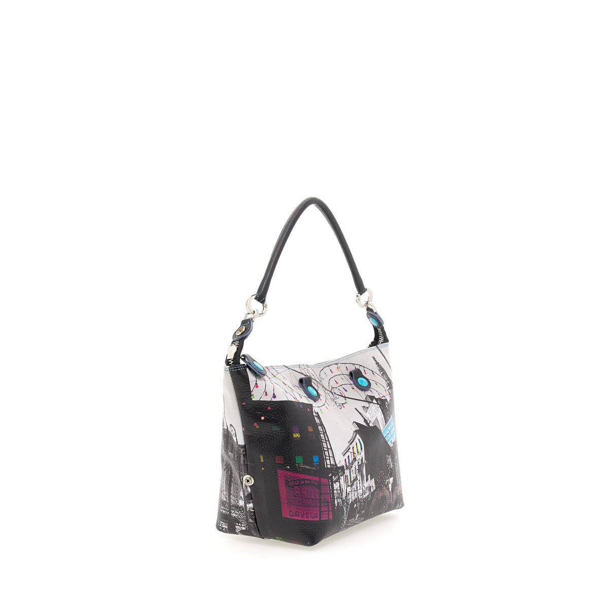 Borsa Donna a Mano con Tracolla GABS G3 PLUS Trasformabile in Pelle stampa Oak and New Chambers Streets Medium