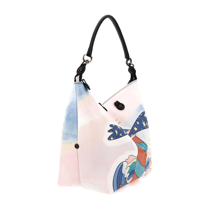 Borsa Donna a Mano con Tracolla GABS G3 PLUS Trasformabile in Pelle stampa Segui la Tua Luce Large