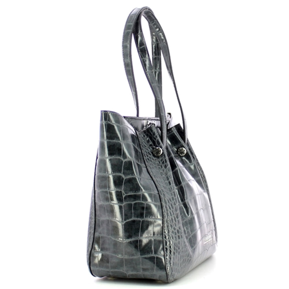 Borsa Shopper ERMANNO SCERVINO Linea Giovanna Winter Stampa Cocco colore Grigio