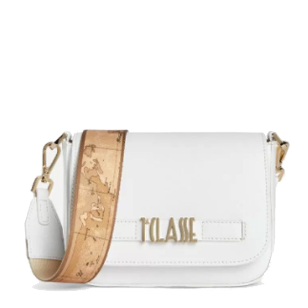 Borsa Donna a Tracolla 1A Classe Alviero Martini linea Geo Summer Colors in Pelle Bianca GT15