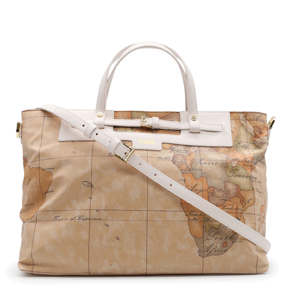 Borsa Donna a Mano 1A Classe Alviero Martini linea Selene Soft Geo Classic e Bianco GU66