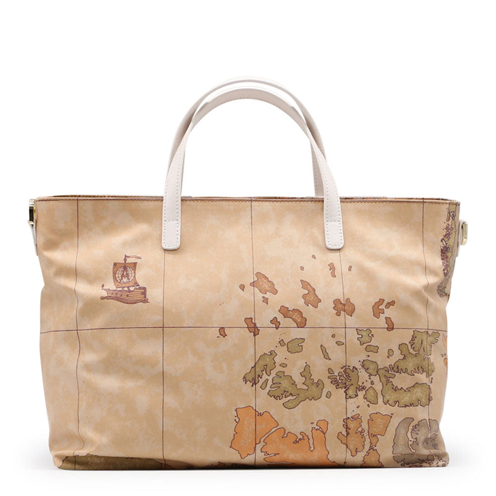 Borsa Donna a Mano 1A Classe Alviero Martini linea Selene Soft Geo Classic e Bianco GU66