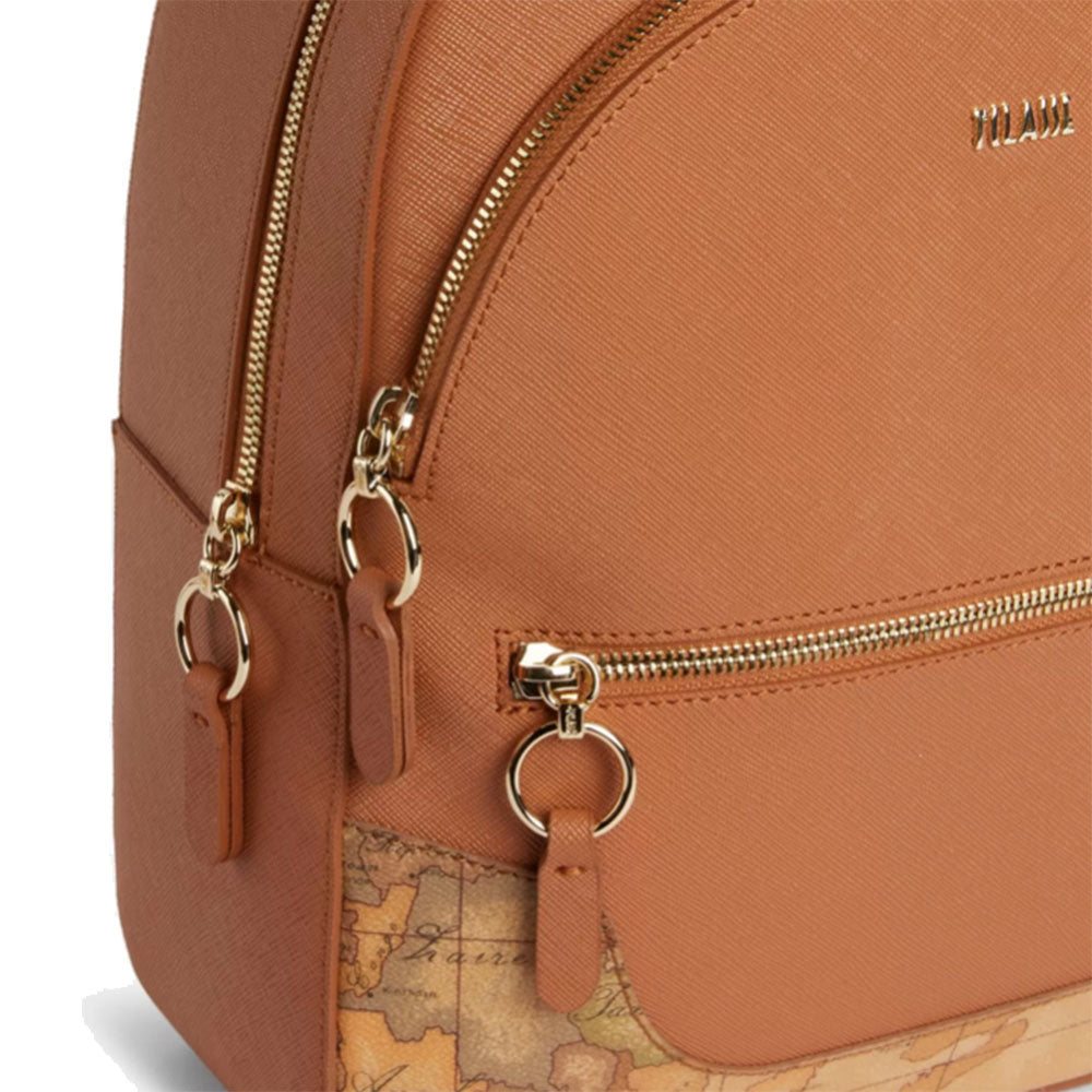 Zaino Donna Tre Tasche 1A Classe Alviero Martini linea Girl City color Noce GU91