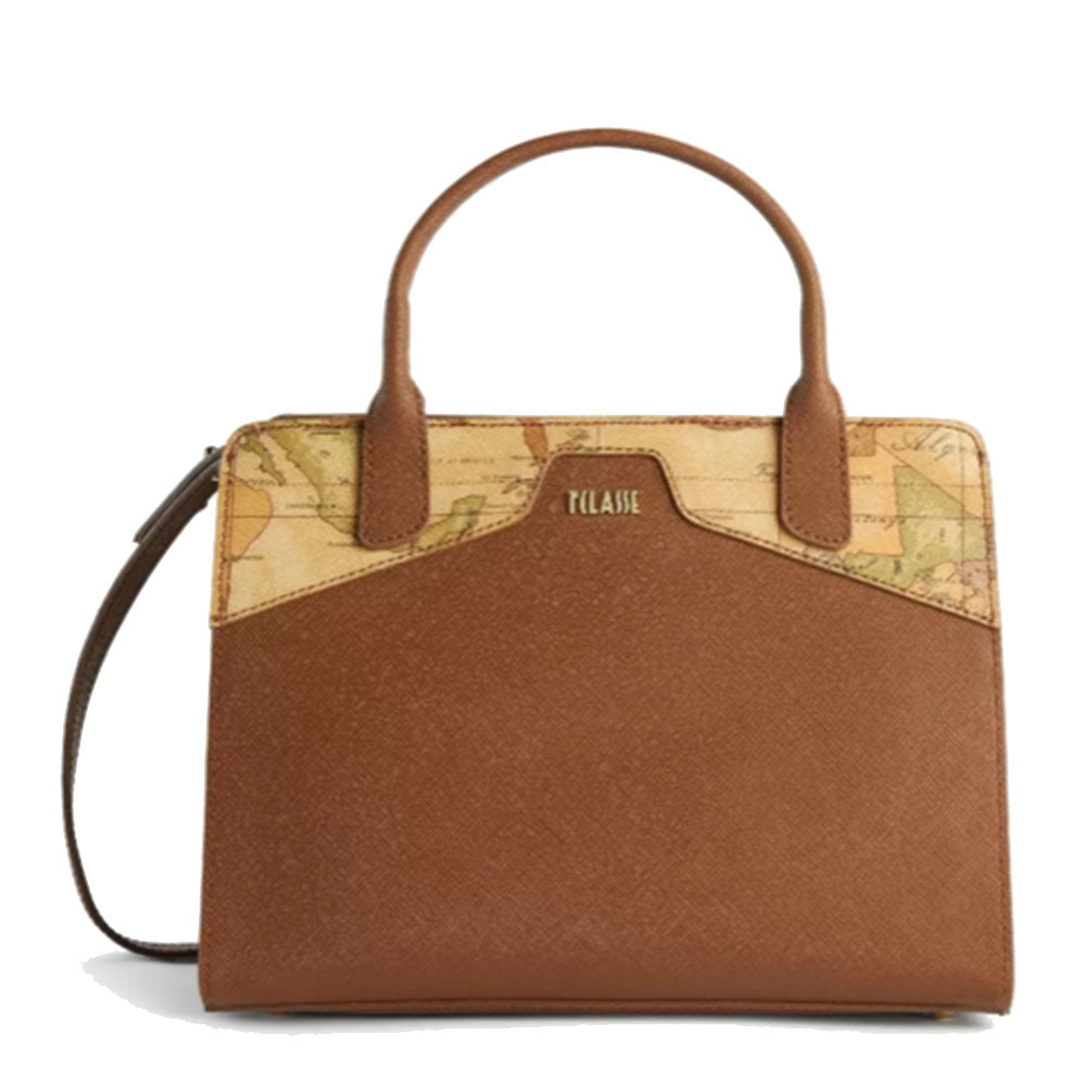 Borsa Donna a Mano Piccola 1A Classe Alviero Martini linea Glam City color Castagna GV68
