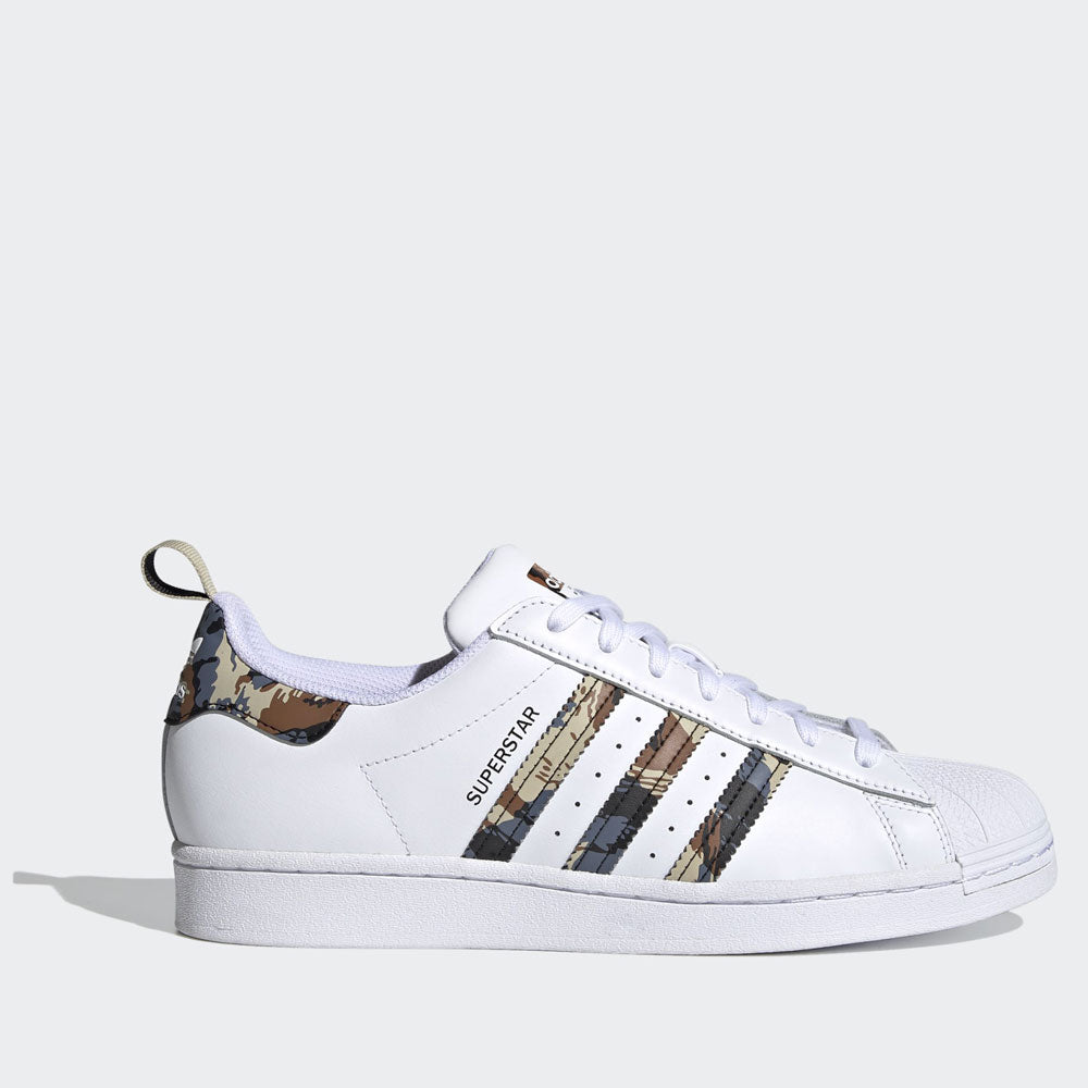 Scarpe ADIDAS Sneakers linea Superstar in Pelle colore Bianco e