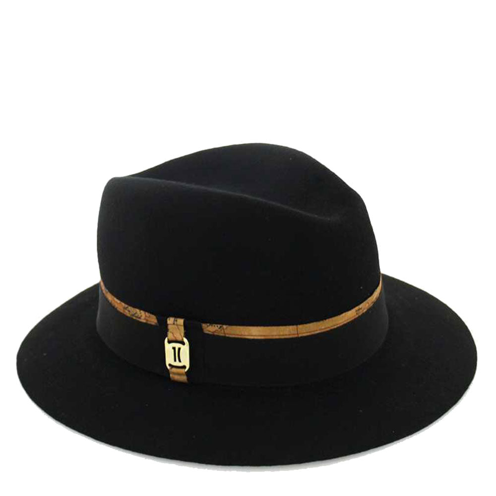 Cappello con Tesa Larga 1A Classe Alviero Martini in Feltro Nero H322