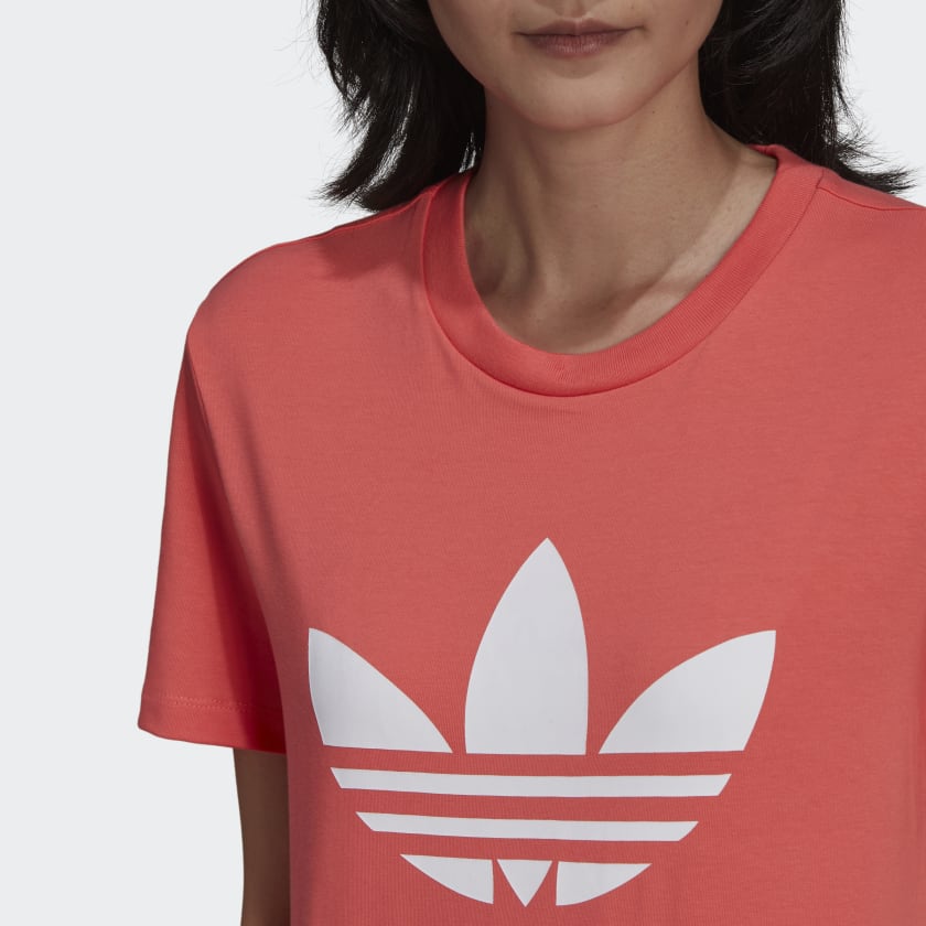 T-Shirt Donna ADIDAS linea Adicolor Classics Trefoil colore Semi Turbo