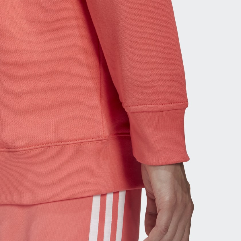 Felpa Donna ADIDAS linea Adicolor Trefoil Crew color Semi Turbo