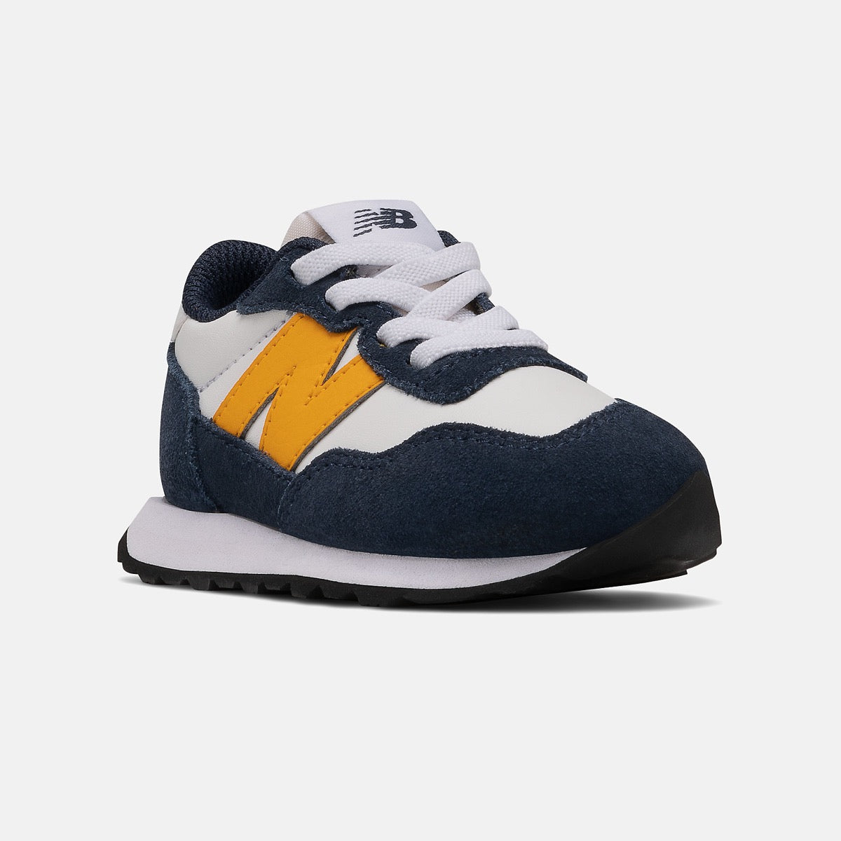 Scarpe Bambino NEW BALANCE Sneakers 237 in Pelle colore Navy con Kumquat