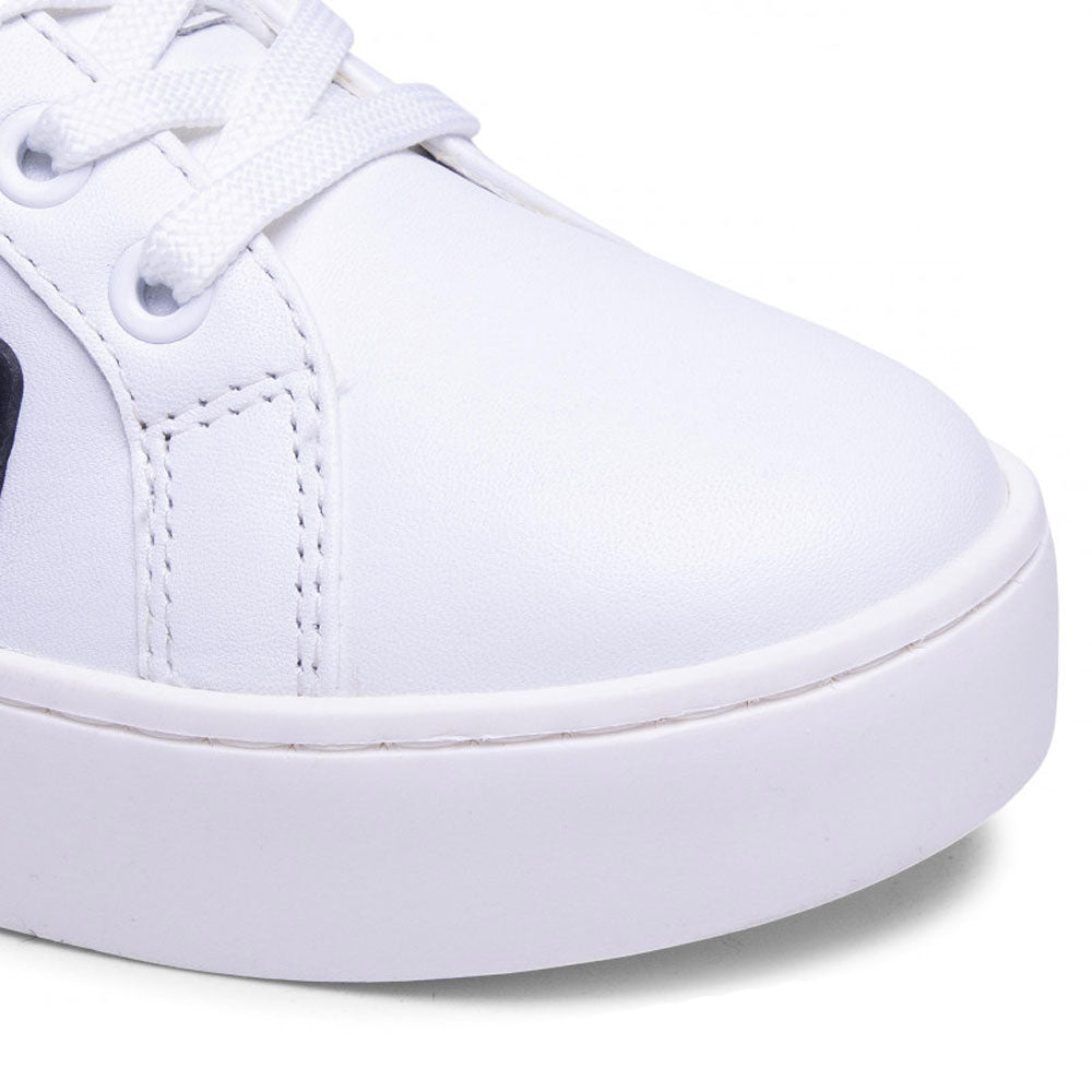 Scarpe Donna LOVE MOSCHINO Sneakers in Pelle Bianca linea Rubber Logo