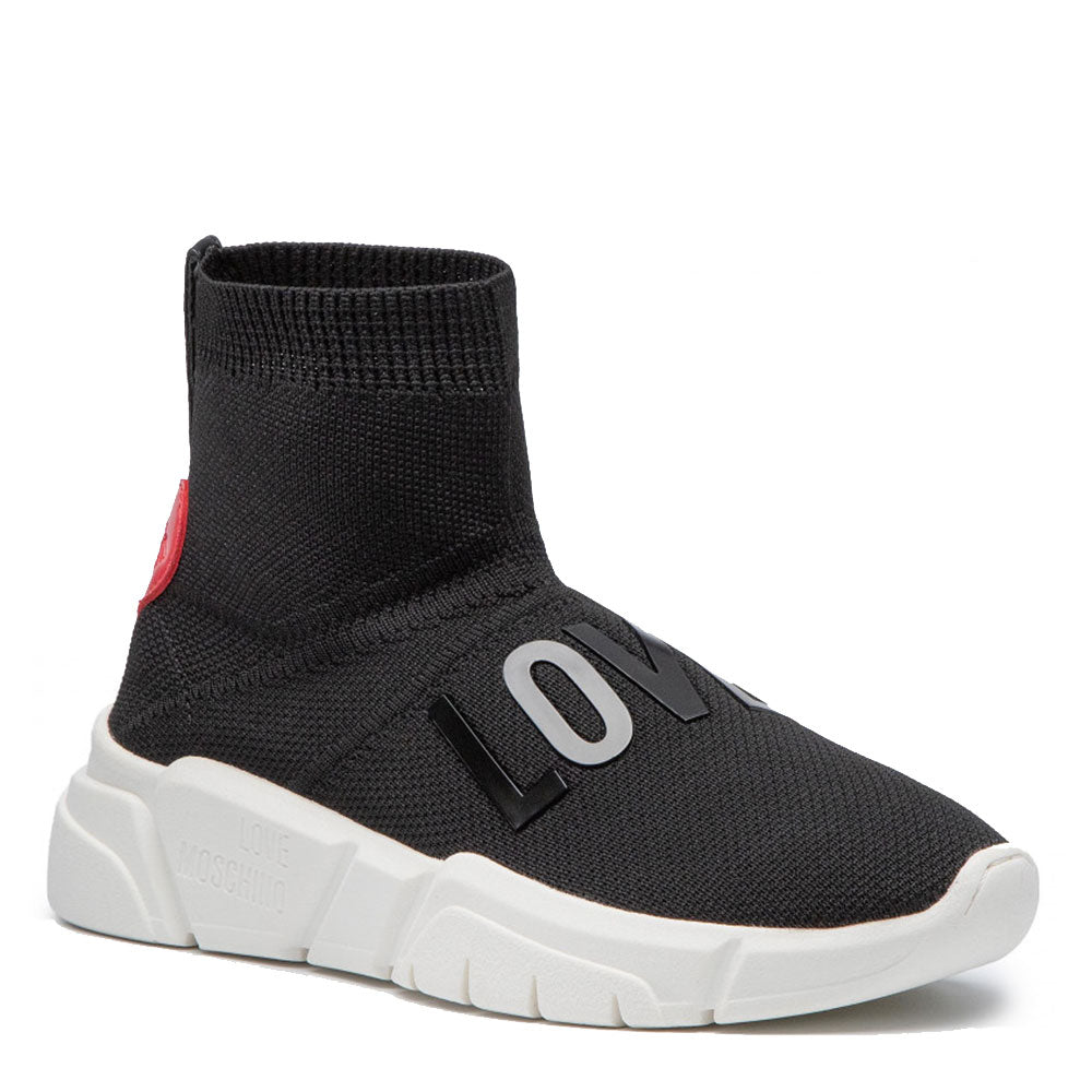 Scarpe Donna LOVE MOSCHINO Sneakers Running a Calzino Nero
