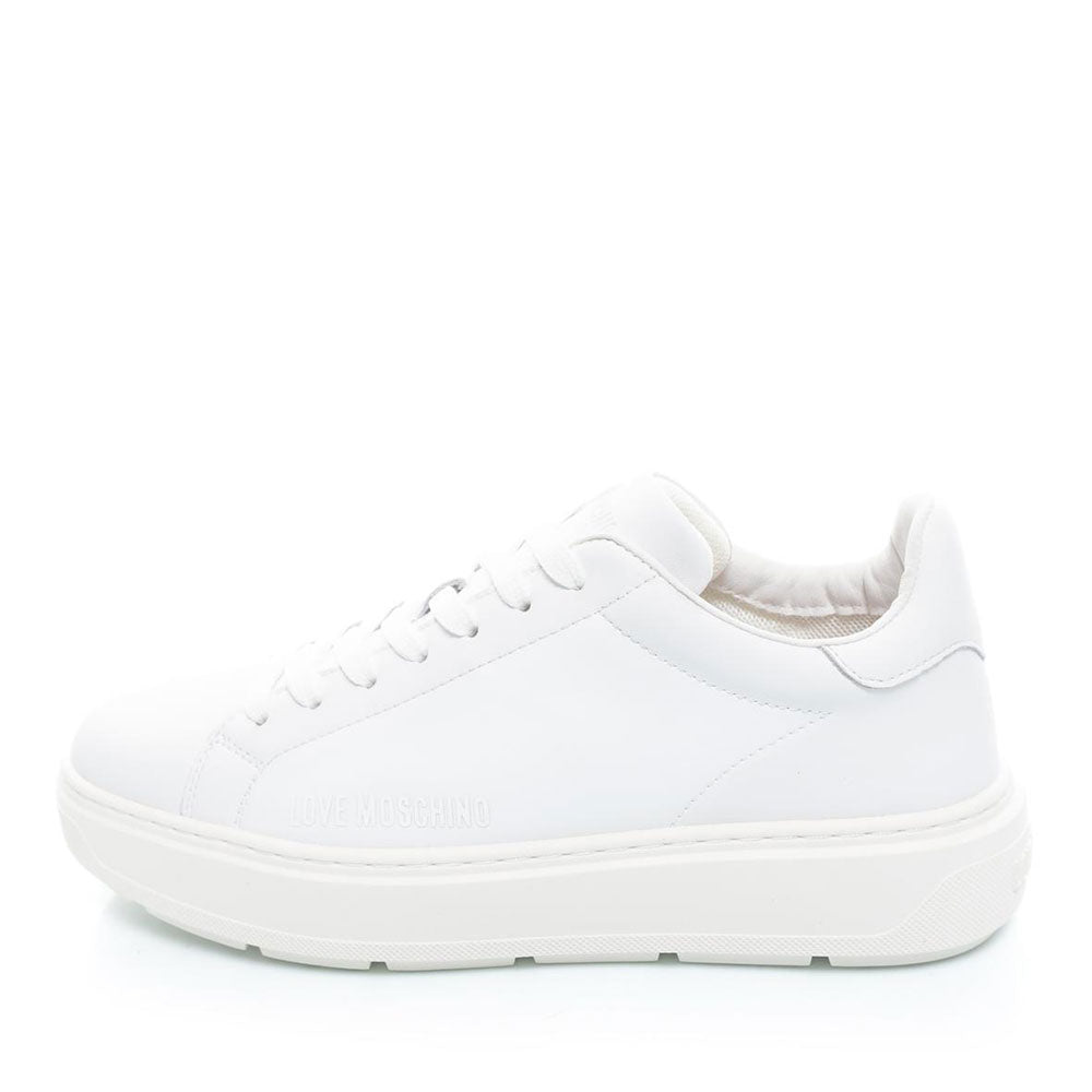 Sneakers Love Moschino Bold Love Donna - Bianco E Nero | Collezione Primavera Estate 2024 - Foto 10