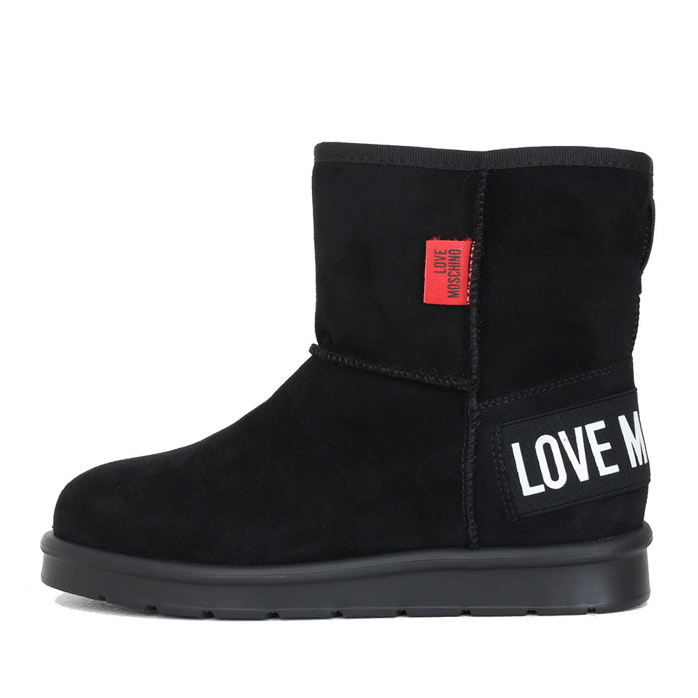 Scarpe Donna LOVE MOSCHINO Stivaletti Imbottiti in Velour colore Nero