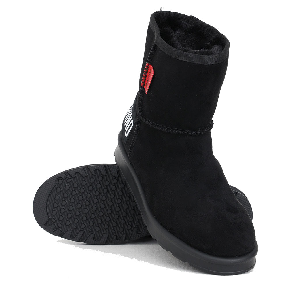 Scarpe Donna LOVE MOSCHINO Stivaletti Imbottiti in Velour colore Nero