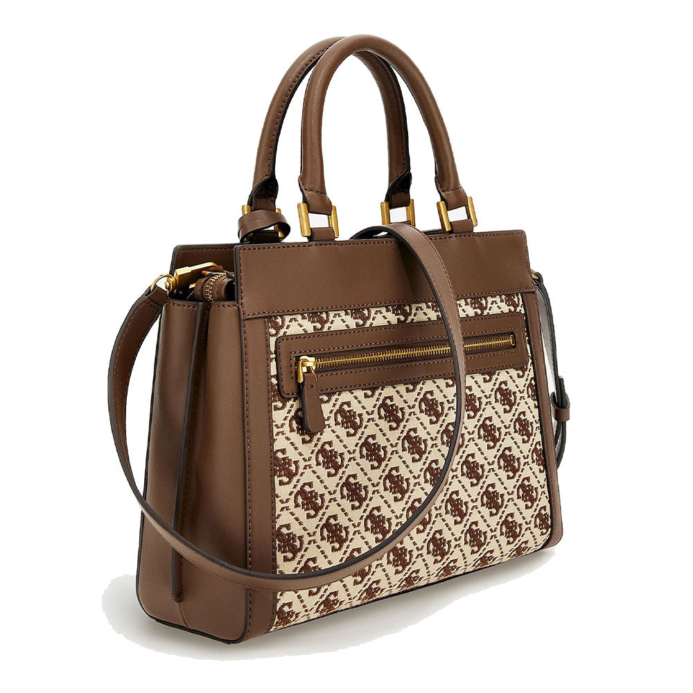 Borsa Donna a Mano GUESS linea Katey colore Brown Logo