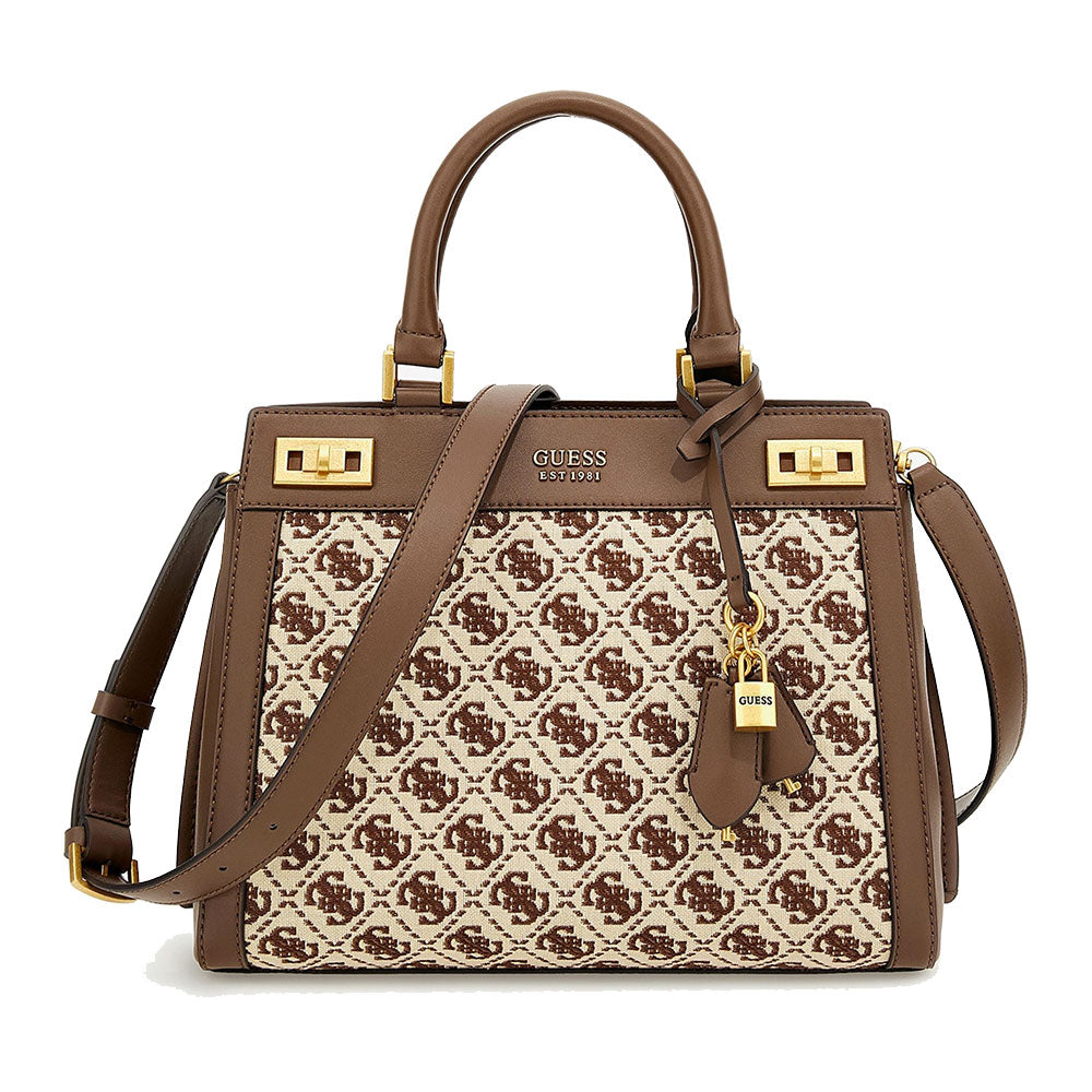 Borsa Donna a Mano GUESS linea Katey colore Brown Logo