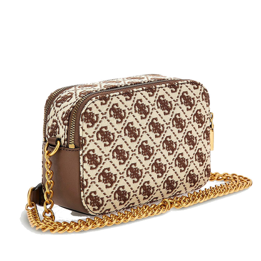 Borsa Donna a Tracolla GUESS linea Izzy colore Brown Logo