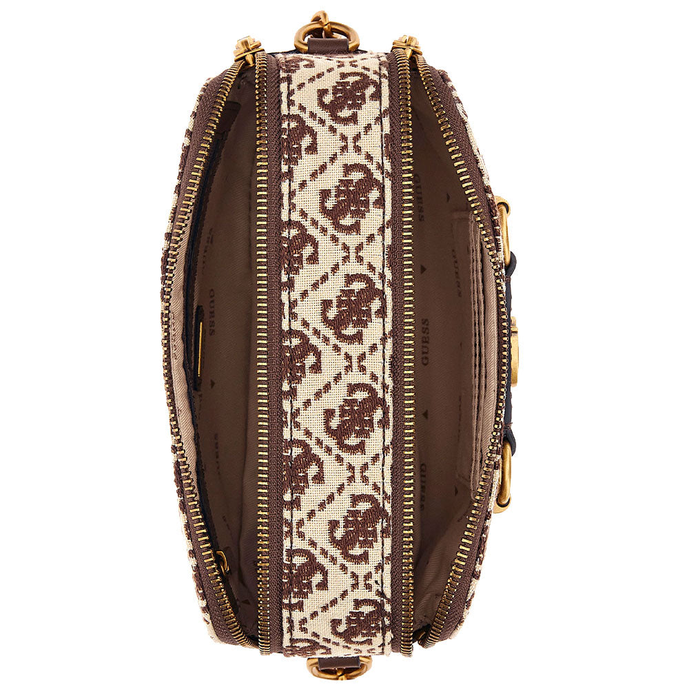 Borsa Donna a Tracolla GUESS linea Izzy colore Brown Logo