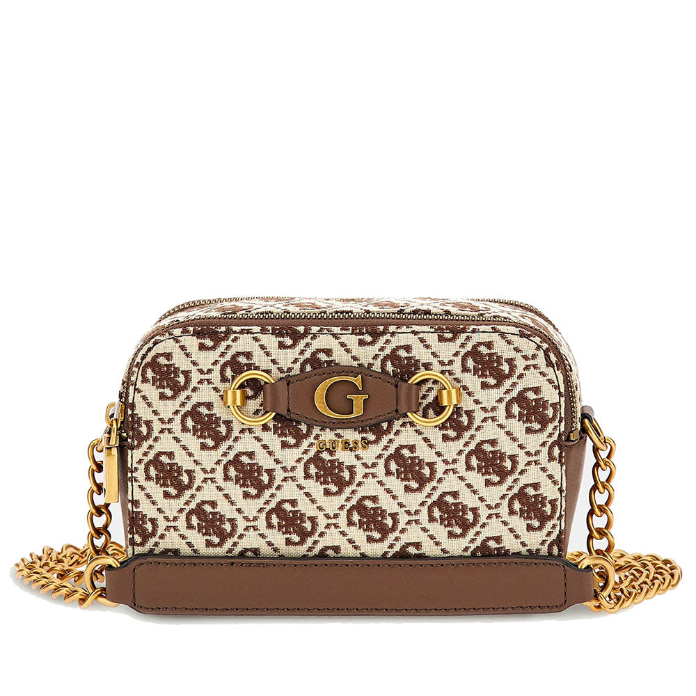 Borsa Donna a Tracolla GUESS linea Izzy colore Brown Logo