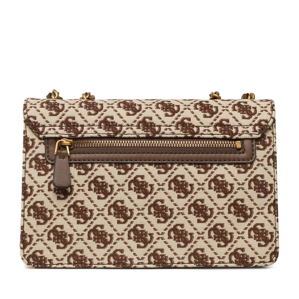 Borsa Donna a Tracolla GUESS linea Izzy colore Brown Logo - JB8654210