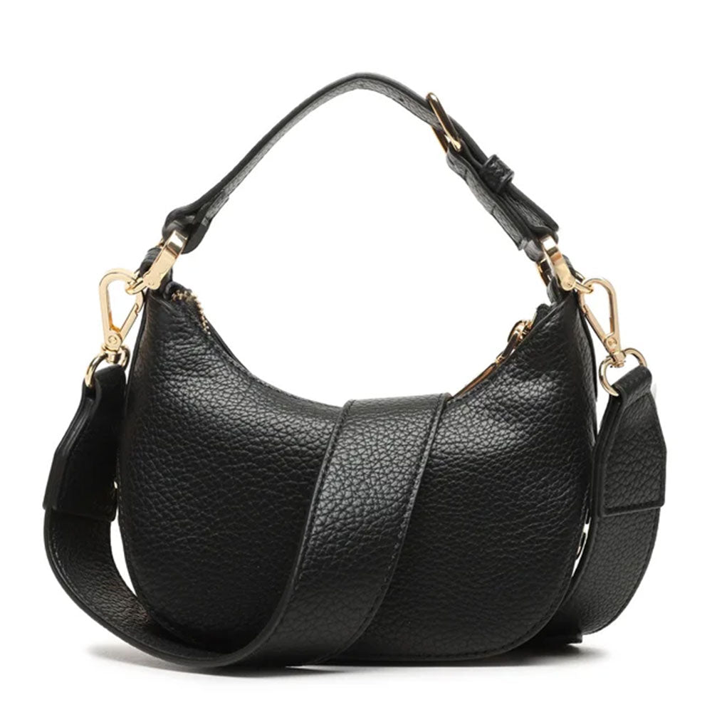 Kleine Hobo-Tasche LOVE MOSCHINO Giant Logo-Linie in Schwarz