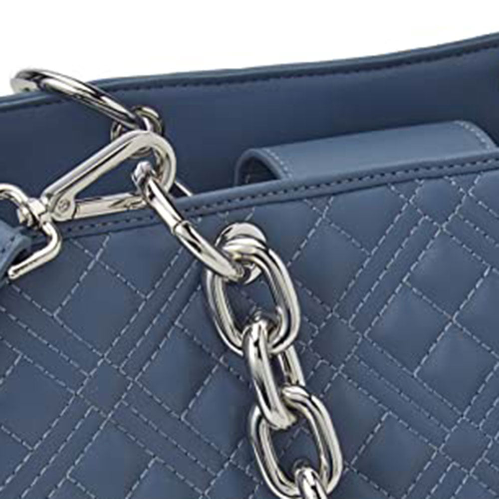 Borsa Donna a Mano LOVE MOSCHINO linea Chunky Chain color Denim JC4025