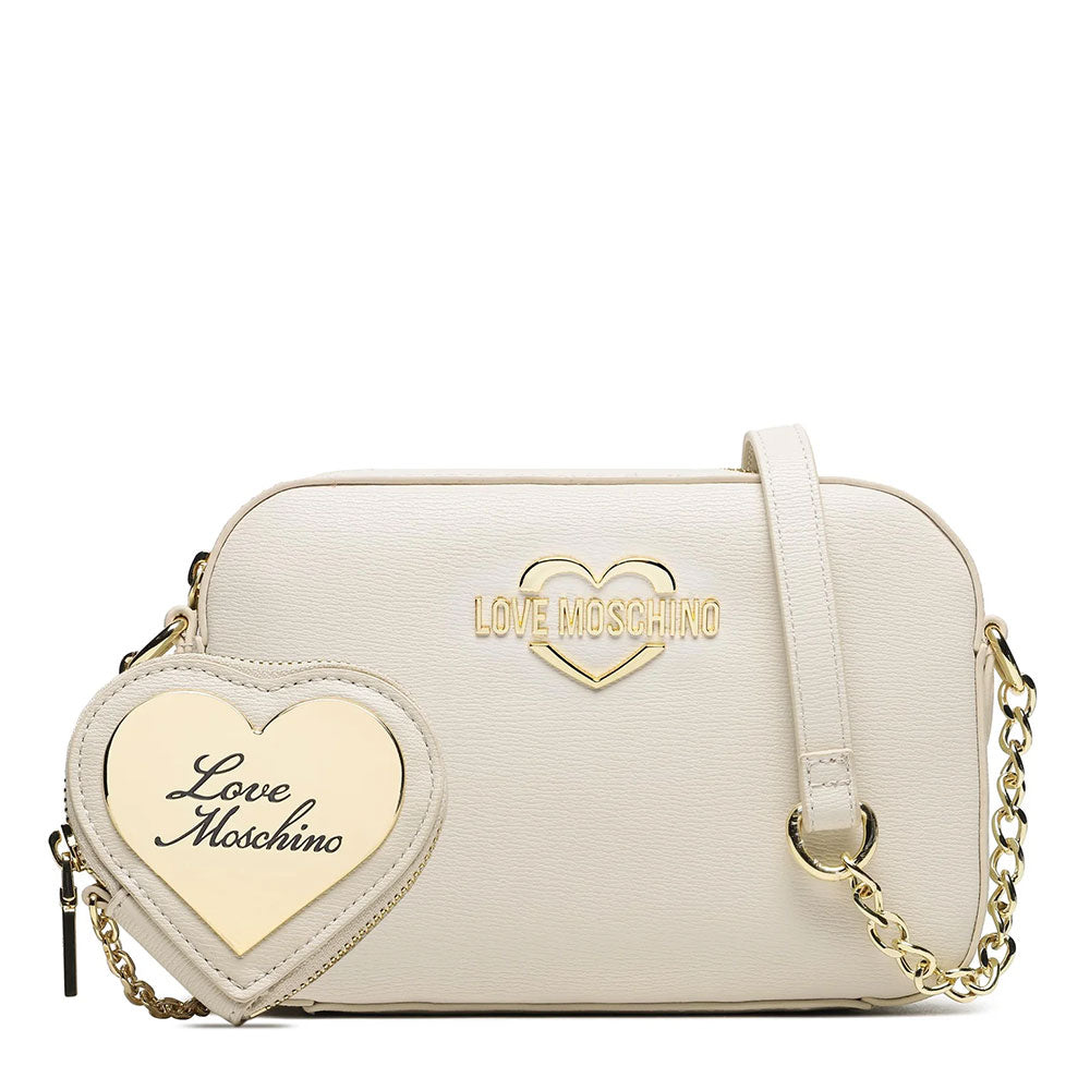 Borsa Moschino effetto denim con tracolla donna