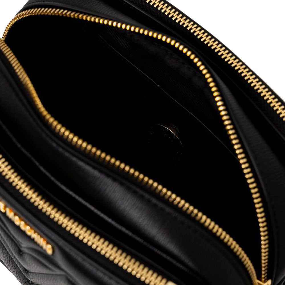 Borsa Donna a Tracolla LOVE MOSCHINO con Logo Impresso colore Nero