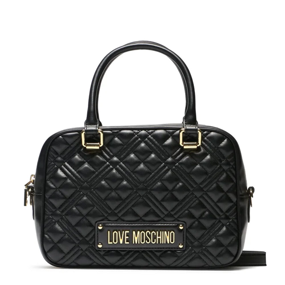 Damenhandtasche LOVE MOSCHINO Quilted-Linie, schwarze Farbe JC4169