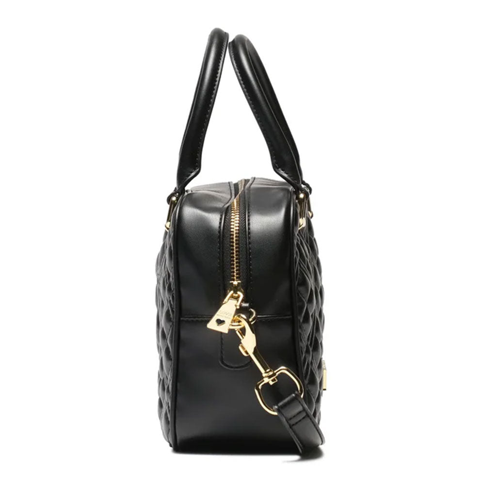 Damenhandtasche LOVE MOSCHINO Quilted-Linie, schwarze Farbe JC4169