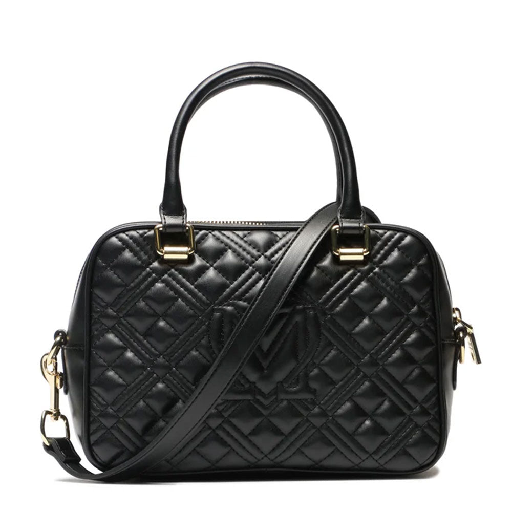 Damenhandtasche LOVE MOSCHINO Quilted-Linie, schwarze Farbe JC4169