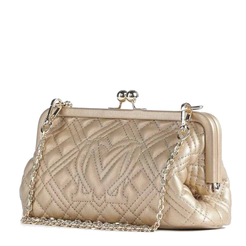 Clutch Donna LOVE MOSCHINO linea Quilted colore Oro JC4252