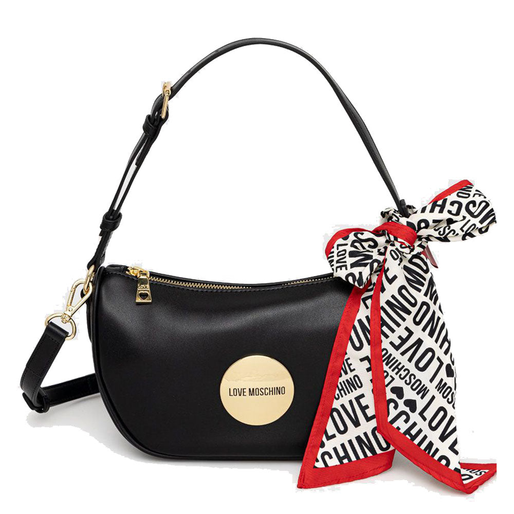 Borsa Donna a Spalla LOVE MOSCHINO linea Love Hoop colore Nero